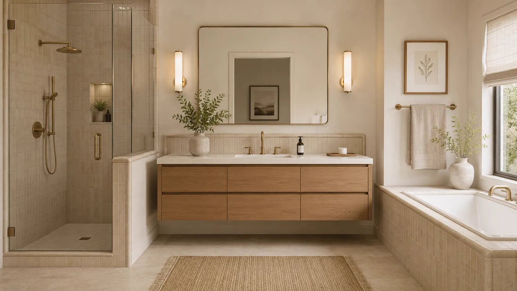 Baño con azulejos