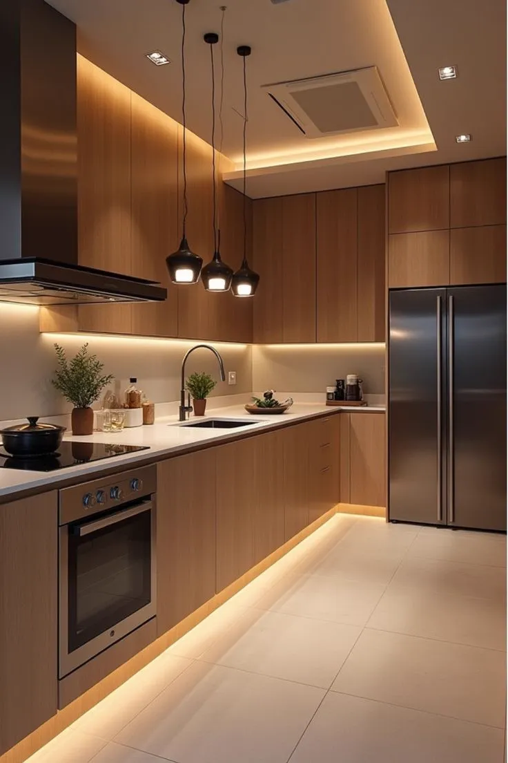 Cocina con isla central