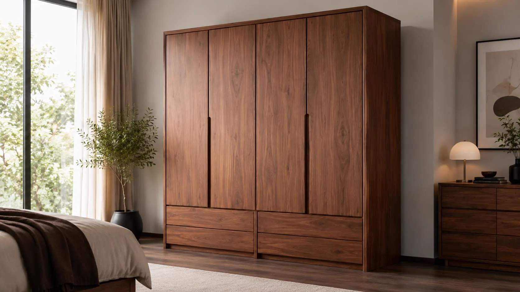 Armario de madera maciza
