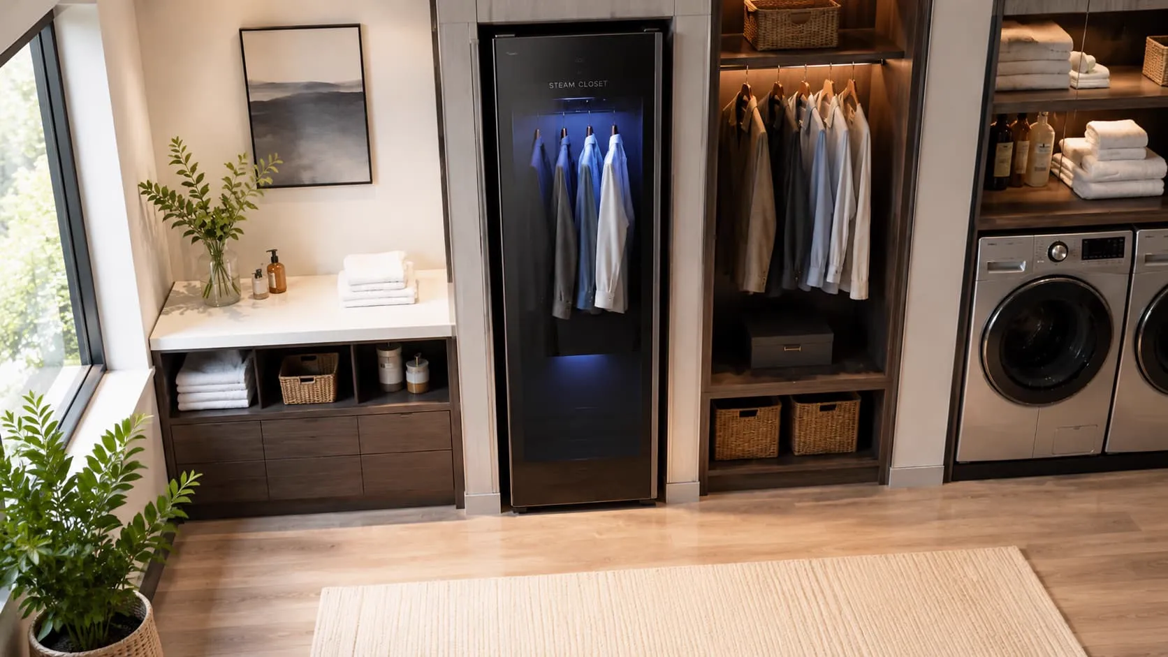 Interior de closet organizado